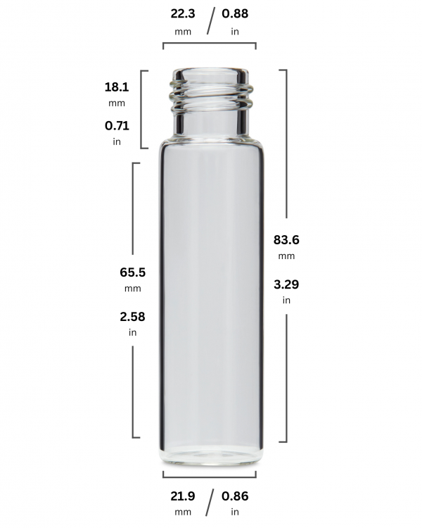 80mm Glass Pre-Roll Tubes w/ White Cap - Image 2