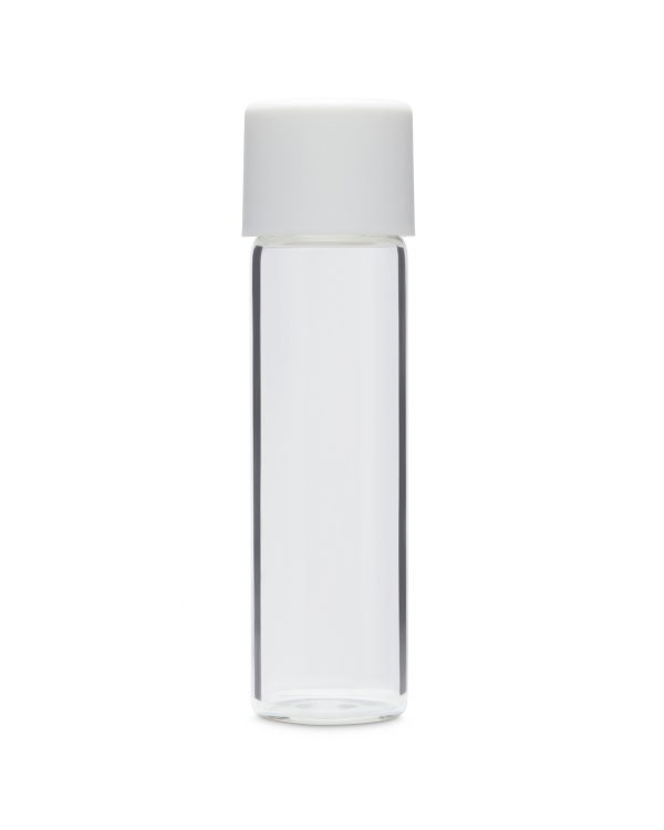 80mm Glass Pre-Roll Tubes w/ White Cap