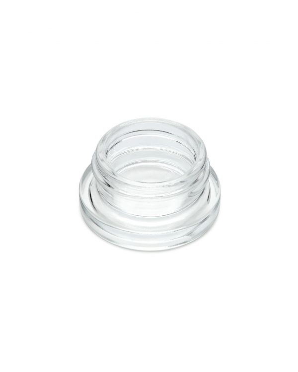 9ML Clear Glass Flat Round Concentrate - Image 3