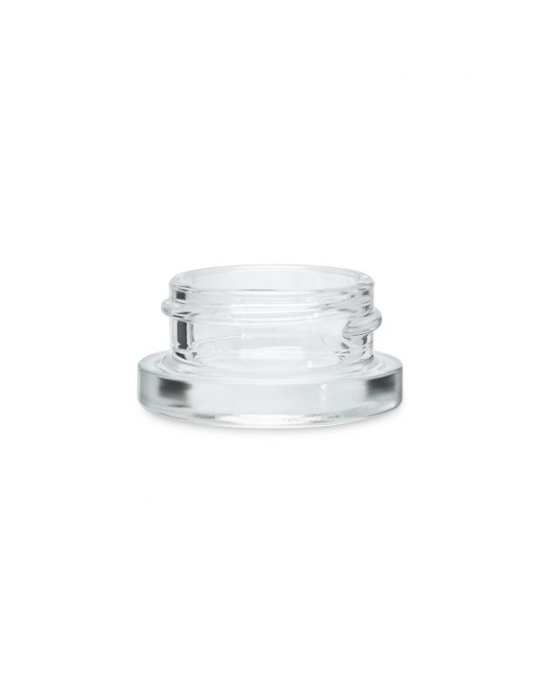 9ML Clear Glass Flat Round Concentrate