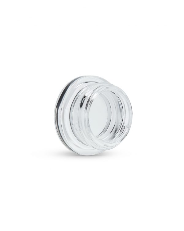 9ML Clear Glass Flat Round Concentrate - Image 4