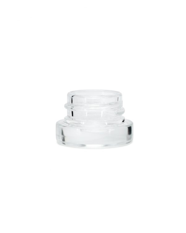 5ML Clear Glass Flat Round Concentrate