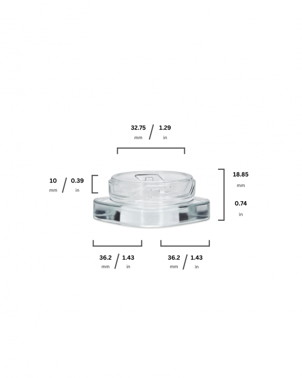 5ML Clear Glass Qube Concentrate - Image 2