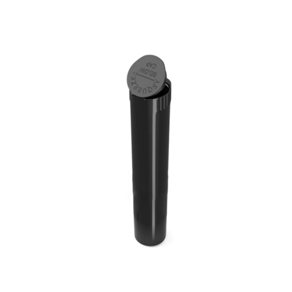95mm CR Opaque Black Plastic Pop Top Tube - Image 2