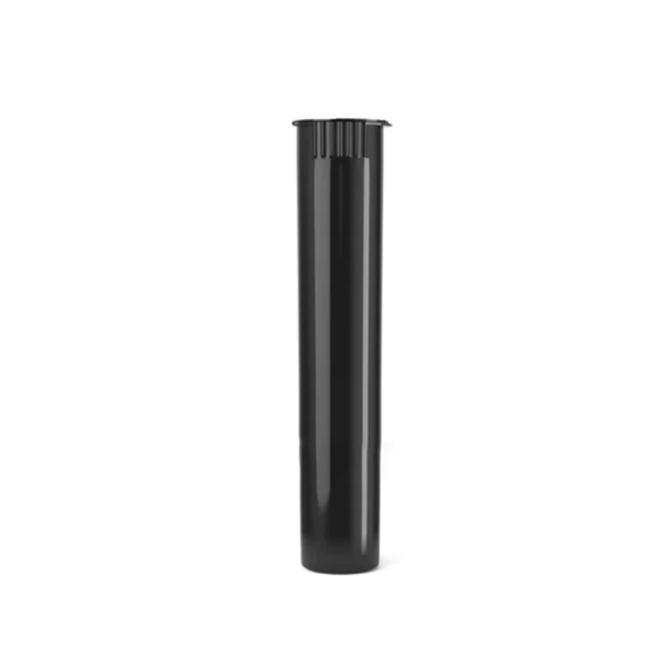 95mm CR Opaque Black Plastic Pop Top Tube