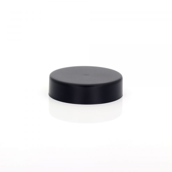 50mm CR Matte Black Cap w/ PE+PS Liner Pre-Inserted - Image 2
