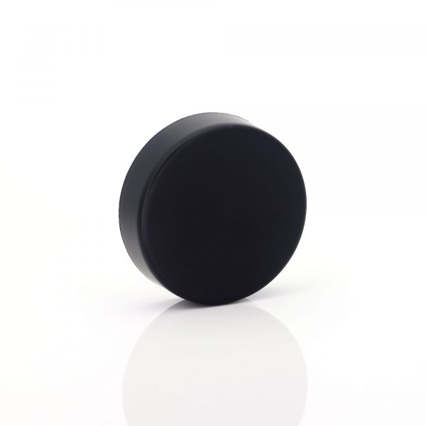 50mm CR Matte Black Cap w/ PE+PS Liner Pre-Inserted