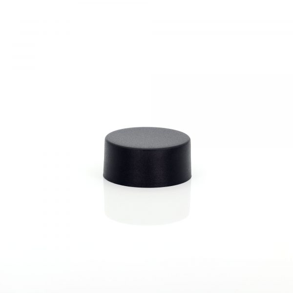 33mm CR Matte Black Flat Cap w/ PS Liner Pre-Inserted - Image 3