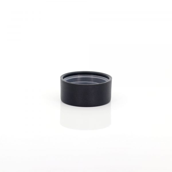 33mm CR Matte Black Flat Cap w/ PS Liner Pre-Inserted - Image 4