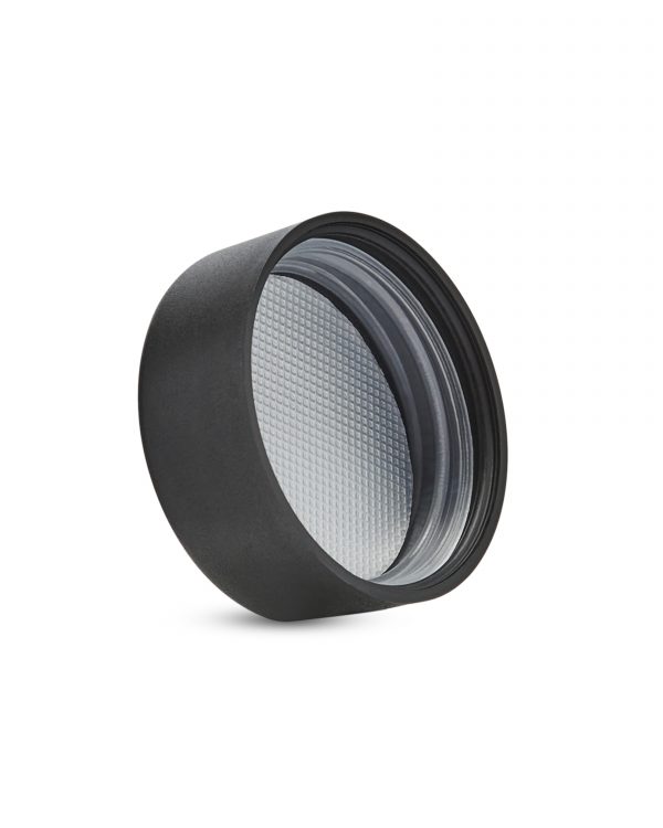 38mm CR Matte Black Flat Round Cap w/ HIS Liner Pre-Inserted - Image 3