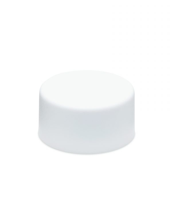 28mm CR Matte White Flat Round Cap w/ HIS Liner Pre-Inserted - Image 4