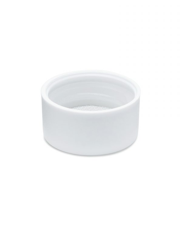 28mm CR Matte White Flat Round Cap w/ HIS Liner Pre-Inserted - Image 3