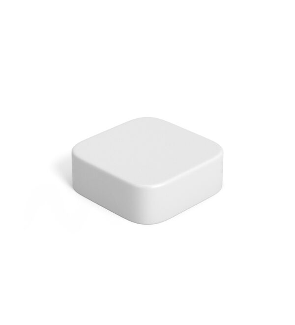 32mm CR White Qube Cap w/ Teflon Liner Pre-Inserted - Image 2