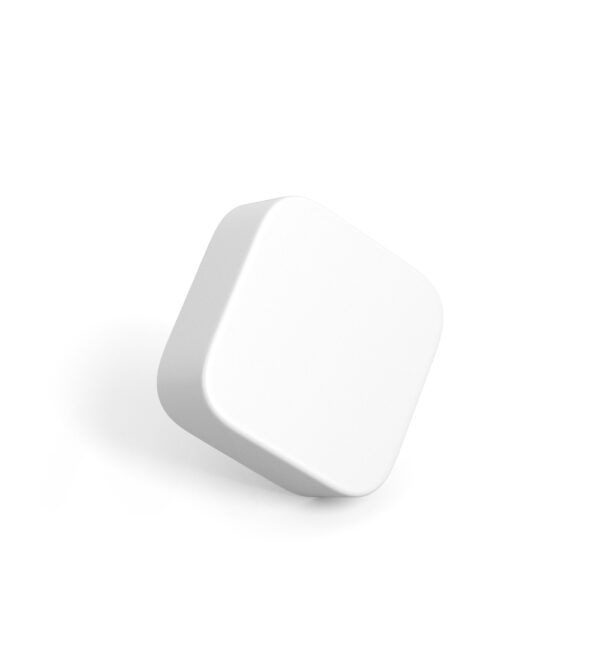 32mm CR White Qube Cap w/ Teflon Liner Pre-Inserted
