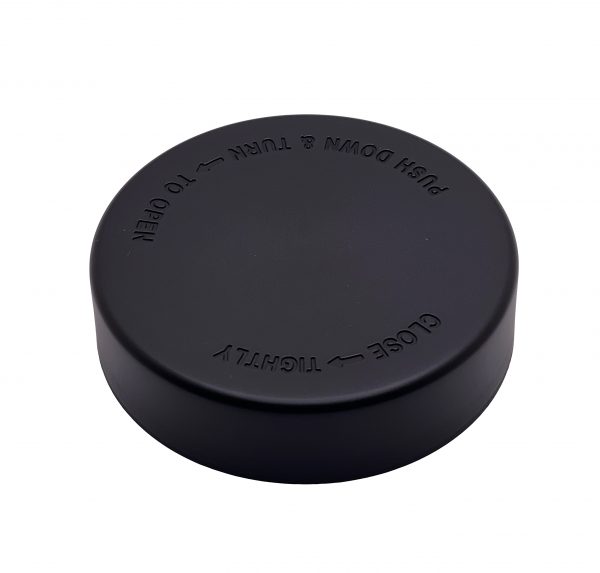 78mm CR Black Cap w/ Foam Liner Pre-Inserted