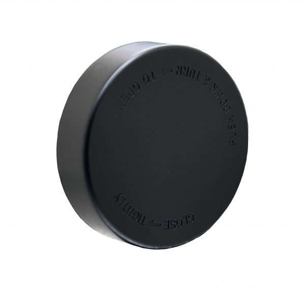 78mm CR Black Cap w/ Foam Liner Pre-Inserted - Image 2