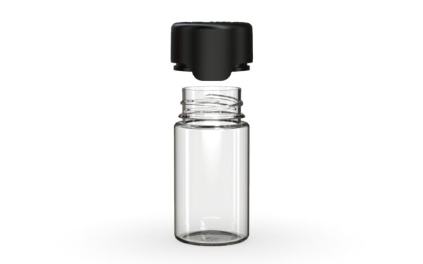 Chubby Gorilla|60mlm Clear Bottles W/ Aviator CR Black Cap - Image 3