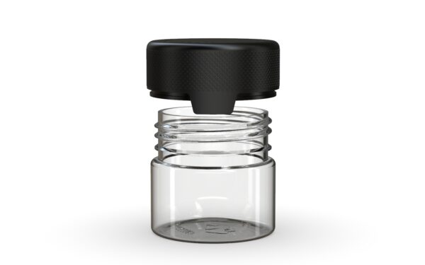 Chubby Gorilla|2oz Clear Container W/ Aviator CR Black Cap - Image 3
