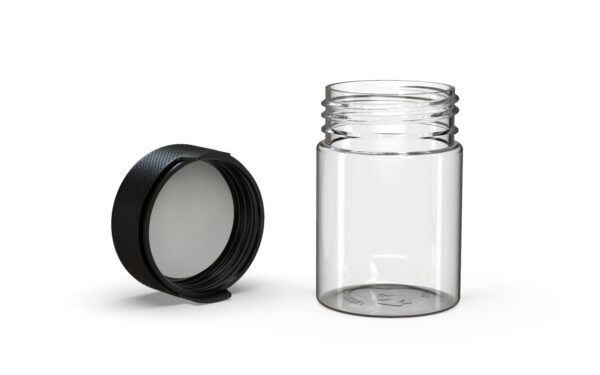 Chubby Gorilla|4oz Clear Container W/ Aviator CR Black Cap - Image 4