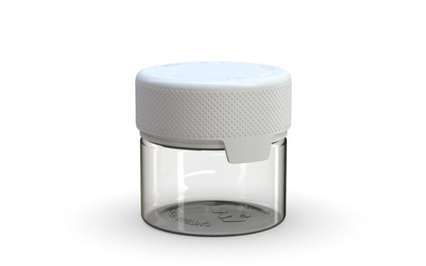 Chubby Gorilla|2oz Clear Container W/ Aviator CR White Cap - Image 2