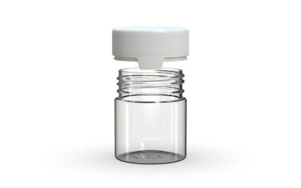 Chubby Gorilla|3oz Clear Container W/ Aviator CR White Cap - Image 3