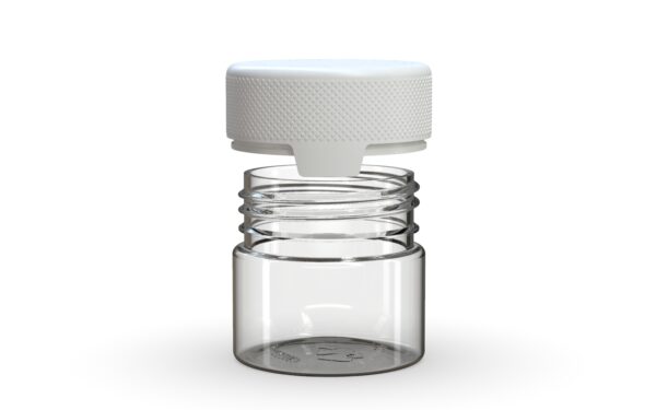 Chubby Gorilla|2oz Clear Container W/ Aviator CR White Cap - Image 3