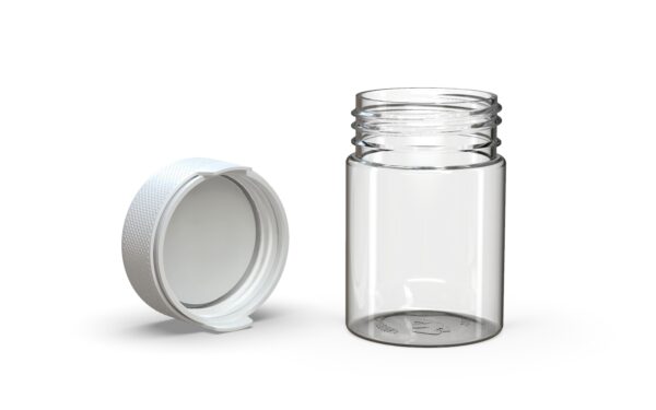 Chubby Gorilla|4oz Clear Container W/ Aviator CR White Cap - Image 4