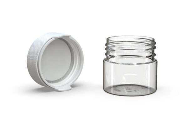 Chubby Gorilla|2oz Clear Container W/ Aviator CR White Cap - Image 4