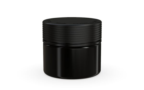 Chubby Gorilla|10oz Black XL Jar W/ Spiral CR Black Cap - Image 2