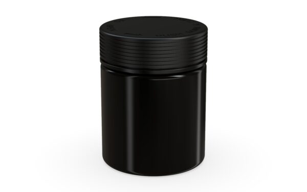 Chubby Gorilla|18.5oz Black XL Jar W/ Spiral CR Black Cap - Image 2