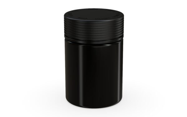 Chubby Gorilla|21.5oz Black XL Jar W/ Spiral CR Black Cap - Image 2