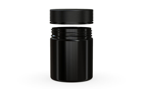 Chubby Gorilla|18.5oz Black XL Jar W/ Spiral CR Black Cap - Image 3
