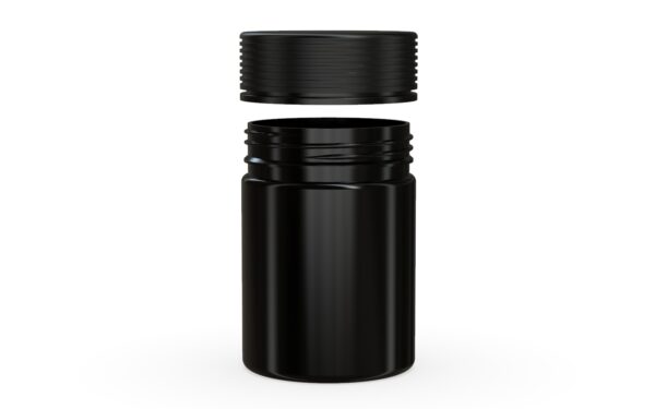 Chubby Gorilla|21.5oz Black XL Jar W/ Spiral CR Black Cap - Image 3