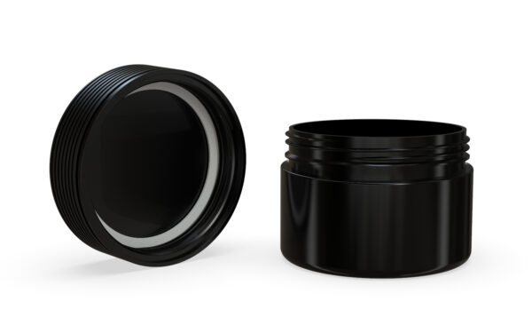 Chubby Gorilla|7.5oz Black XL Jar W/ Spiral CR Black Cap - Image 2