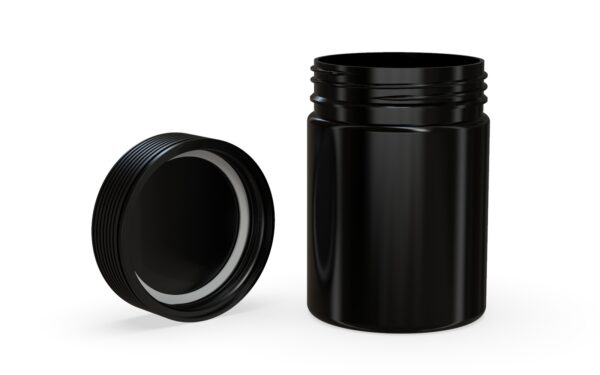 Chubby Gorilla|21.5oz Black XL Jar W/ Spiral CR Black Cap - Image 4