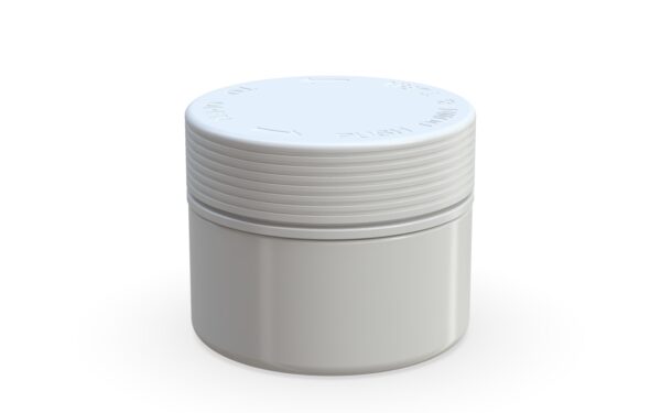 Chubby Gorilla|7.5oz White XL Jar W/ Spiral CR White Cap - Image 3