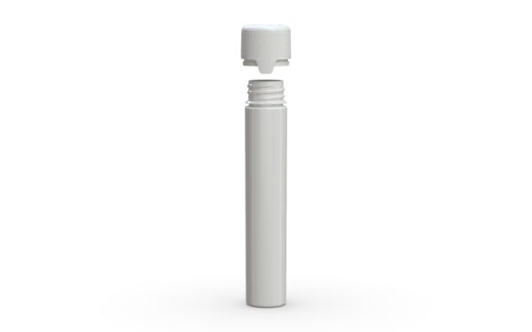 Chubby Gorilla|25x100mm White Flat Bottom Tube W/ Aviator CR White Cap - Image 3
