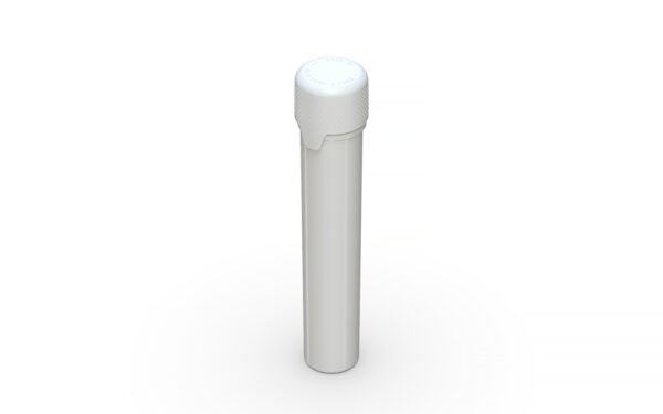 Chubby Gorilla|25x100mm White Flat Bottom Tube W/ Aviator CR White Cap - Image 4