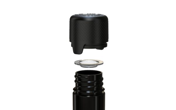 Chubby Gorilla|25x100mm Black Flat Bottom Tube W/ Aviator CR Black Cap - Image 5