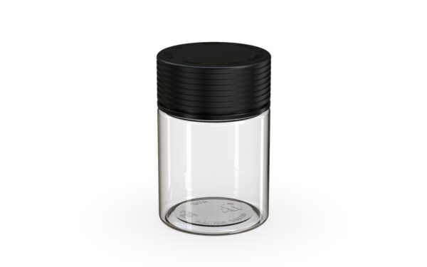Chubby Gorilla|4oz Clear Jar W/ Spiral CR Black Cap - Image 2