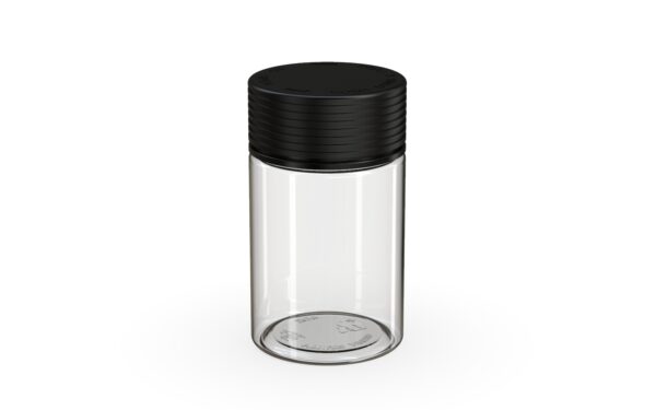 Chubby Gorilla|5oz Clear Jar W/ Spiral CR Black Cap - Image 2