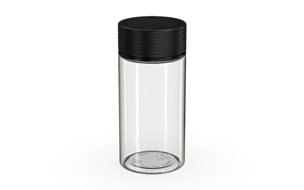 Chubby Gorilla|6oz Clear Jar W/ Spiral CR Black Cap - Image 2