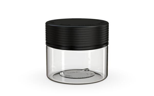 Chubby Gorilla|10oz Clear XL Jar W/ Spiral CR Black Cap - Image 2