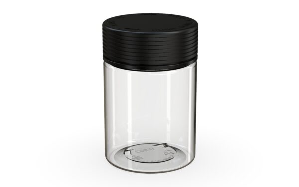 Chubby Gorilla|21.5oz Clear XL Jar W/ Spiral CR Black Cap - Image 2