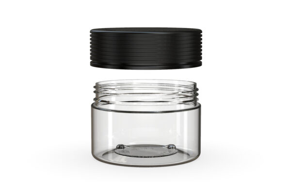 Chubby Gorilla|7.5oz Clear XL Jar W/ Spiral CR Black Cap - Image 4
