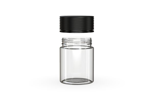 Chubby Gorilla|4oz Clear Jar W/ Spiral CR Black Cap - Image 3