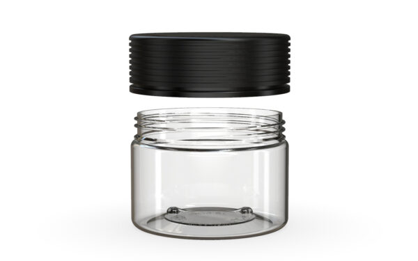 Chubby Gorilla|10oz Clear XL Jar W/ Spiral CR Black Cap - Image 3