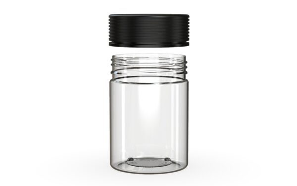 Chubby Gorilla|21.5oz Clear XL Jar W/ Spiral CR Black Cap - Image 3