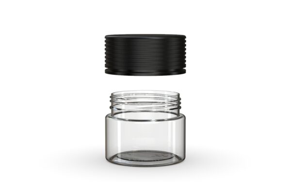 Chubby Gorilla|2oz Clear Jar W/ Spiral CR Black Cap - Image 3