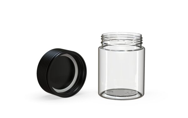 Chubby Gorilla|4oz Clear Jar W/ Spiral CR Black Cap - Image 4